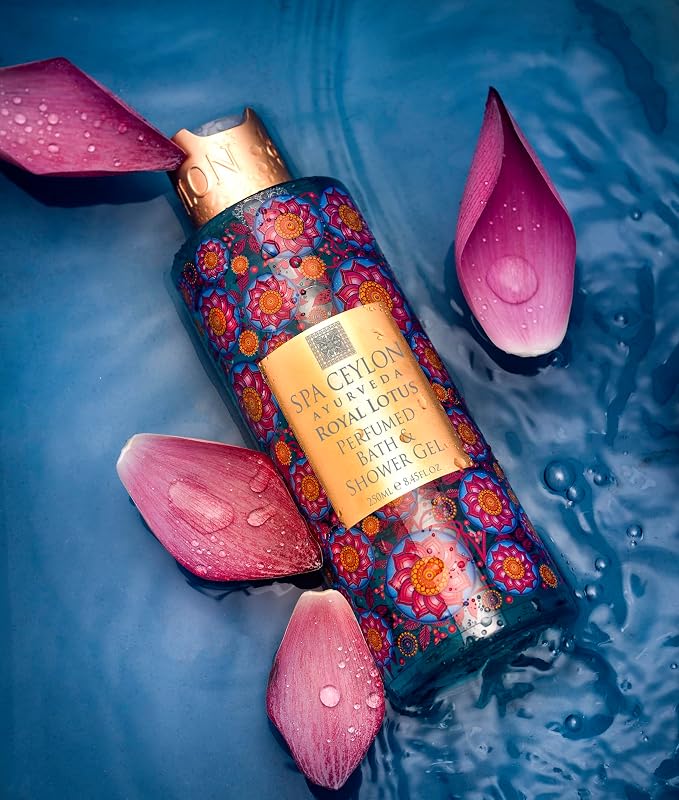 SPA CEYLON Royal Lotus Perfumed Bath & Shower Gel, Natural Body Wash, - Image 3
