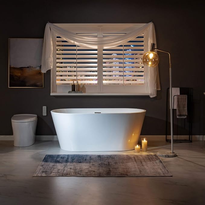 WOODBRIDGE BTA1514-MB-Drain &O+ Pillow Bathtub - Image 4