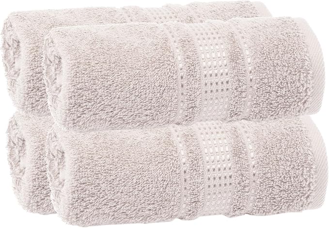 Melissa Linen, Fingertip Towels 4 Pack, 100% Turkish Cotton, Small Hand Towels by MelissaLinen