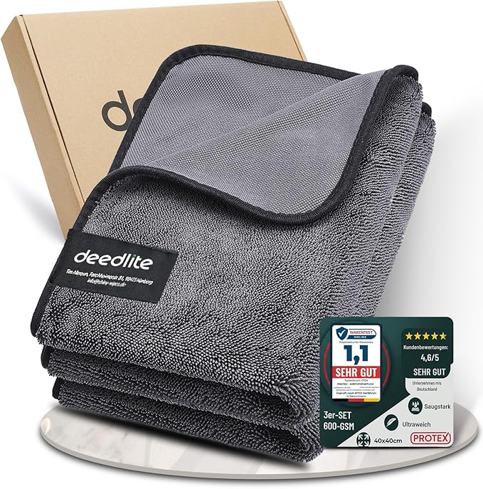 Shiny Bath Wipes Shower Cleaning Cloths, Premium Car Drying Towel | Ultra by Deedlite