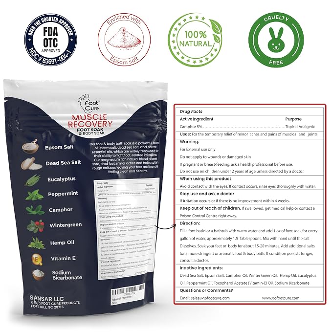 FOOT CURE Foot Soak with Epsom Salts – All-Natural Blend - Image 2