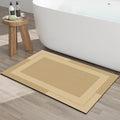 Non Slip Bath Mat, Rubber Backing Ultra Thin Bathroom Rugs Fit Under Door Quick by YDKGL