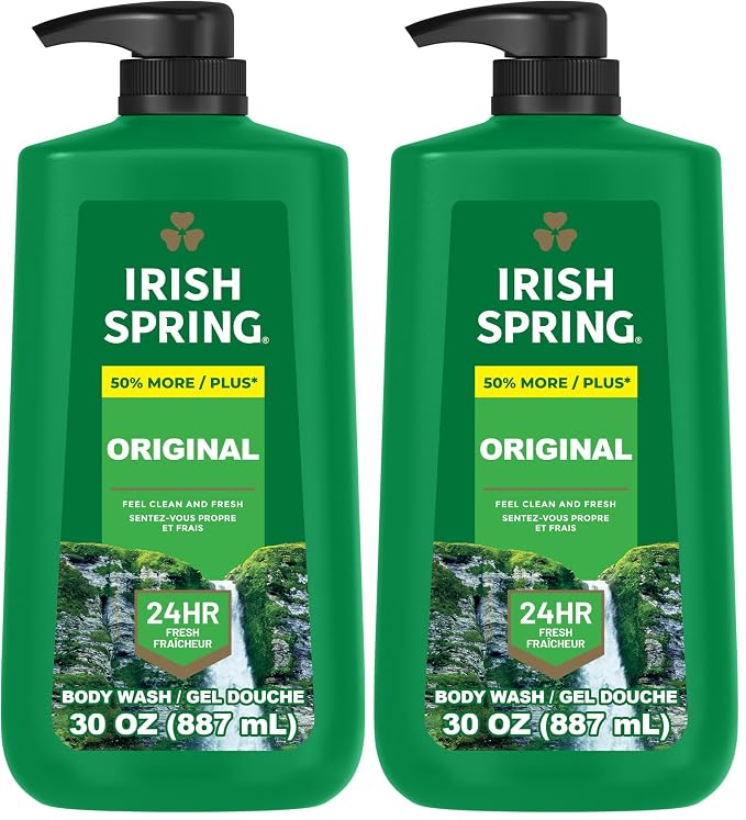 Irish Spring Men's Body Wash Pump, Original Clean Body Wash by IrishSpring