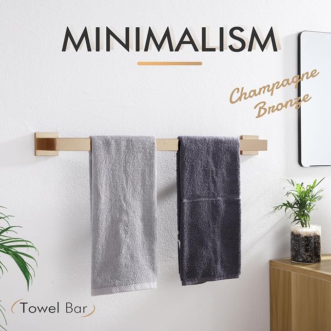 KOKOSIRI 20-Inch Towel Holder for Bathroom Kitchen Towel Bars Wall Mount SUS304 - Image 3