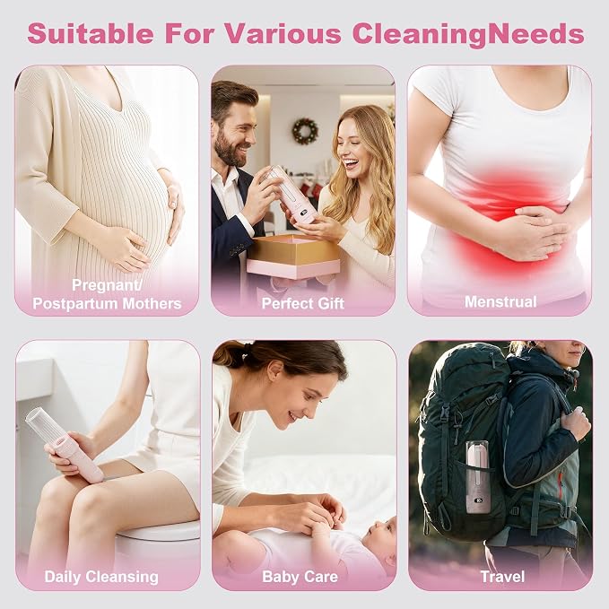 Portable Bidet - Handheld Rechargeable Electric Travel Bidet Sprayer - IPX7 - Image 5
