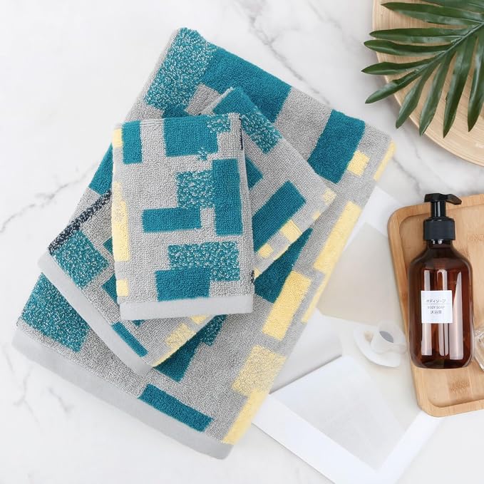SEMAXE Bath Towel Set of 8 Include 2 Bath Towels 2 Hand Towels 4 Washcloths - Image 6