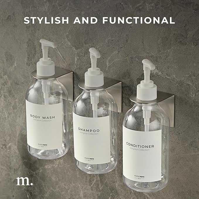 MaisoNovo Adhesive Soap & Shampoo Holder Set of 2 - Image 6