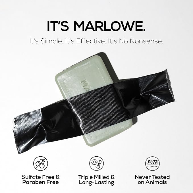 MARLOWE. No. 108 Lightly Exfoliating Soap Bar, Moisturizing & Cleansing Bar Soap - Image 4