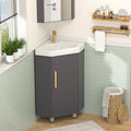 24" Corner Bathroom Vanity Sink Combo by FINDEPOT