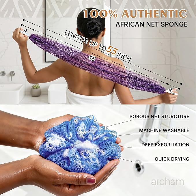 African Net Sponge Authentic Exfoliating - Image 2