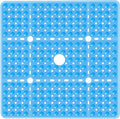 Large Square Shower Mat Non Slip 27x27 Inch, Square Bath Mat Tub Mat by NaolotureHome