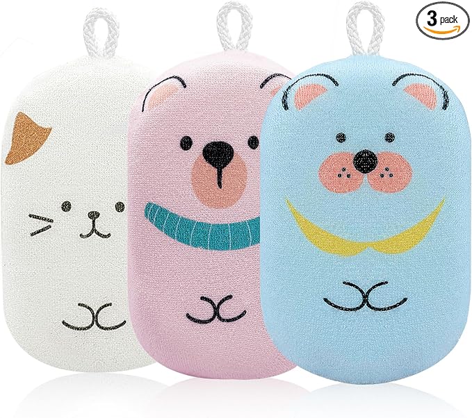 Baby and Kids Bath Loofah Sponge, Soft and Absorbent Toddler Exfoliating Body by Unknown