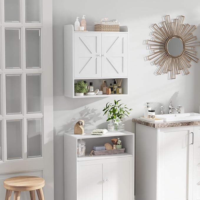 EasyCom Bathroom Cabinet Storage, Farmhouse Medicine Cabinet - Image 4