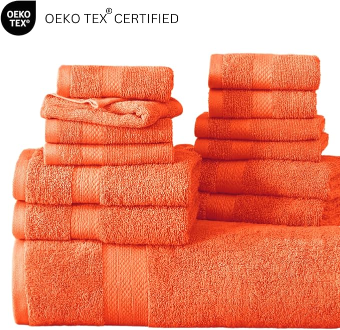 LANE LINEN 100% Ringspun Cotton Luxury Bath Towel Set, 8 Washcloths, 6 Hand - Image 7