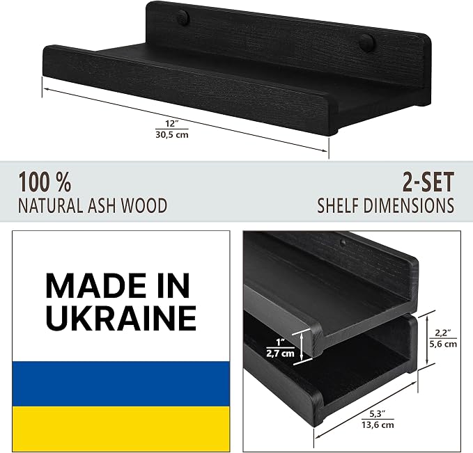 Floating Shelves for Wall 12 inch, Waterproof, Wall Storage Shelves - Image 3