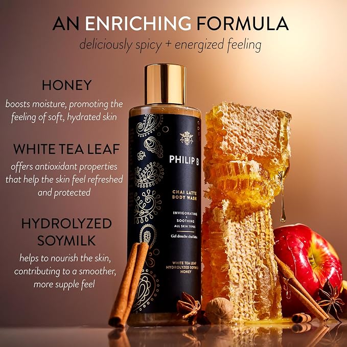 PHILIP B Chai Latte Body Wash 11.5 Fl Oz - Image 3
