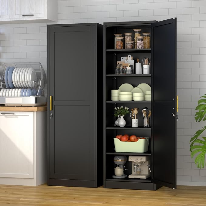 Metal Locker Tall Narrow Storage Cabinet, Gym Home Office, Entryway and Hallway - Image 7