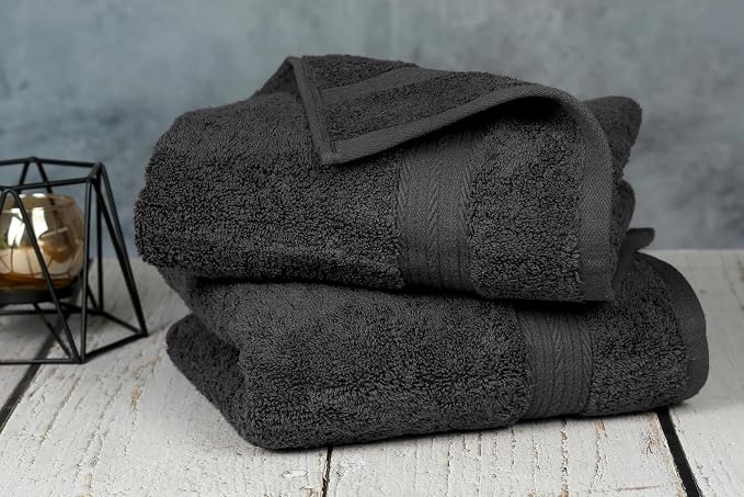 Ample Decor Hand Towels for Bathroom 18 X 28 Inch 600 GSM 100% Cotton, Soft - Image 2