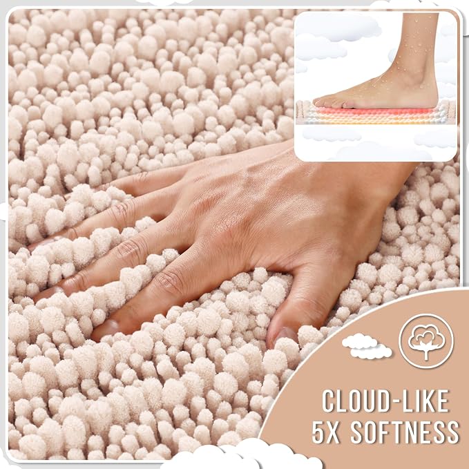 Yimobra Bathroom Rugs Non Slip Washable - Image 4