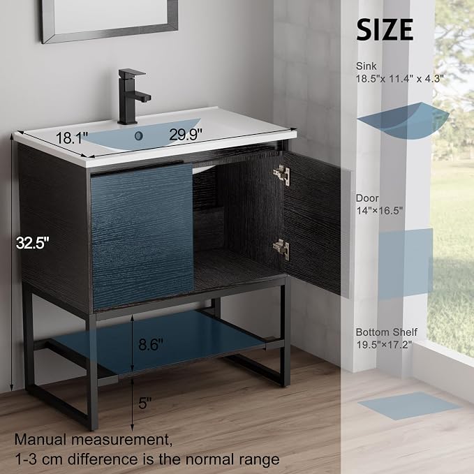 LUCKWIND 30" Bathroom Vanity - Image 2