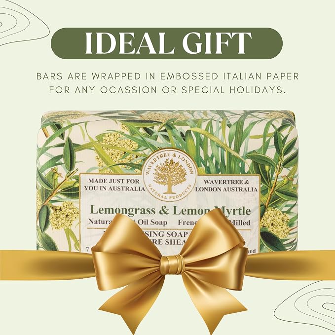 Wavertree & London Lemongrass & Lemon Myrtle Scented Natural Soap, 7oz - Image 6