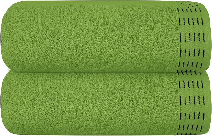 Cotton 2 Pack Oversized Bath Towel Set 28x55 inches, Large Bath Towels by Unknown