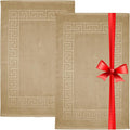 DAN RIVER Greek Cotton Bath Mats Set of 2 – Not a Bathroom Rug, Ultra Soft by DanRiver