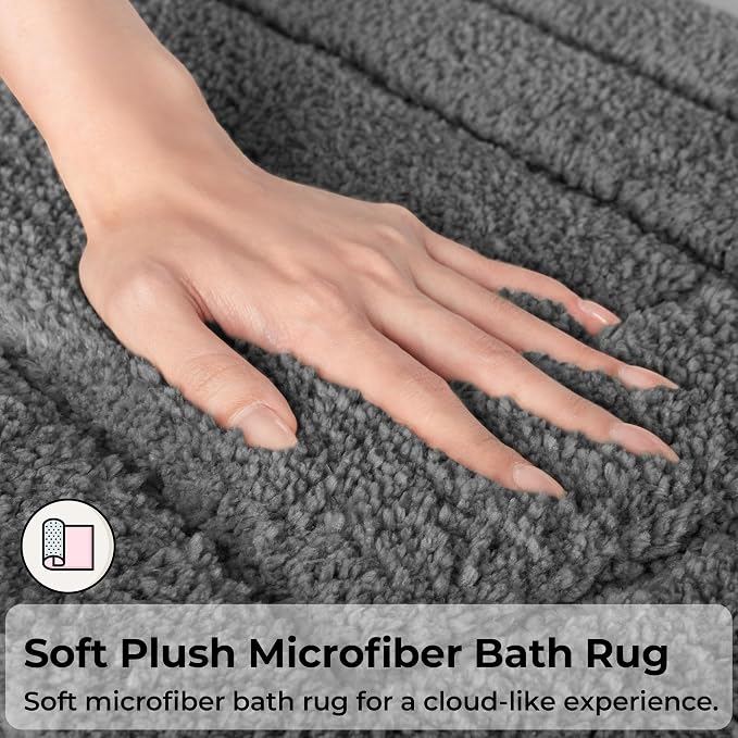 GRANNY SAYS Bathroom Rugs Sets 2 Piece, Super Soft Absorbent Microfiber Bath - Image 4