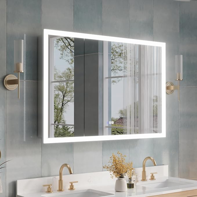 WELLFOR 48 x 32 Inch LED Medicine Cabinet - Image 3