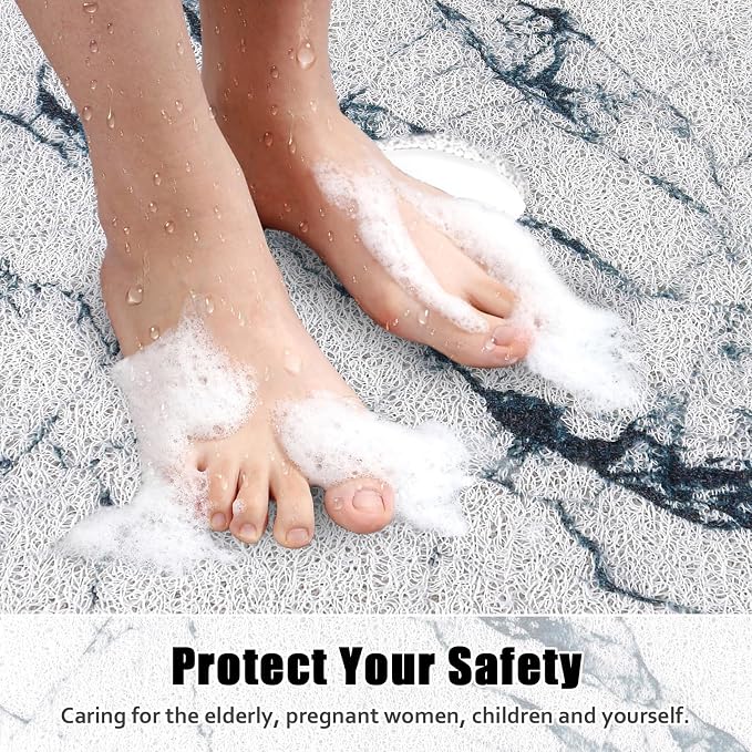 Square Shower Mat Non Slip: 24x24 Inch Shower Floor Mat - Image 7