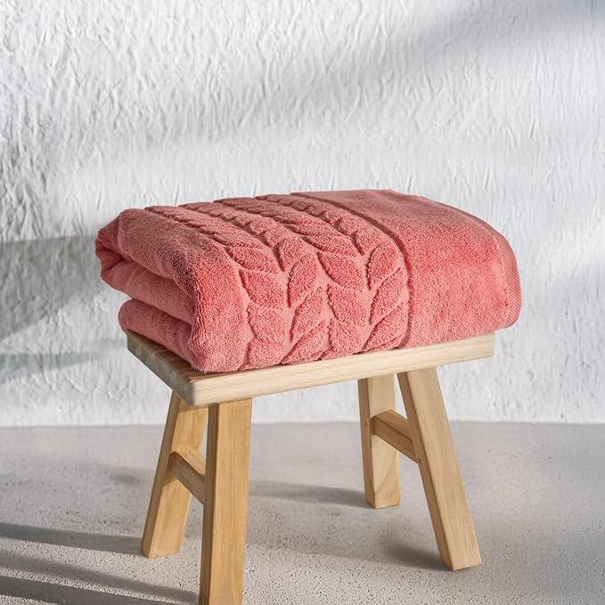BAGNO MILANO Organic Turkish Cotton Bath Towels, Luxury Jacquard Collection - Image 3
