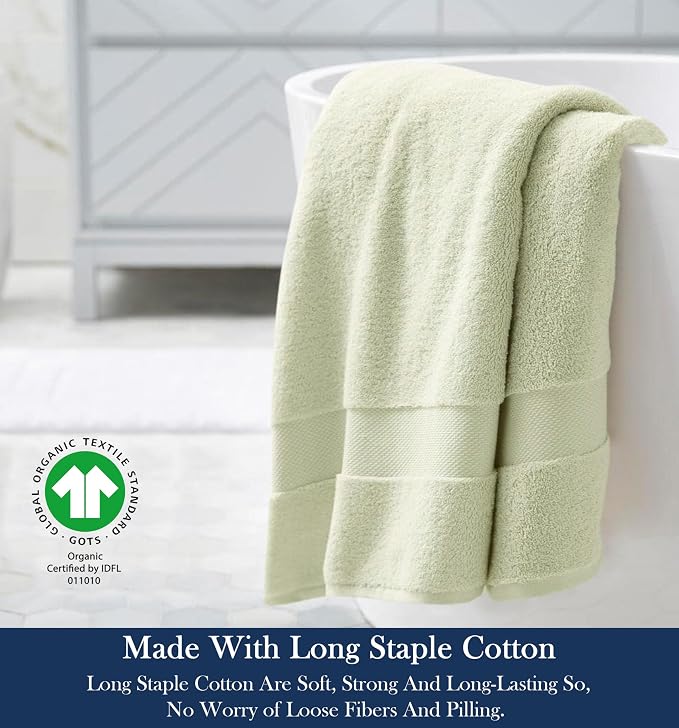 Delara Organic Cotton Luxuriously Plush Bath Towel | GOTS & OEKO-TEX Certified - Image 3