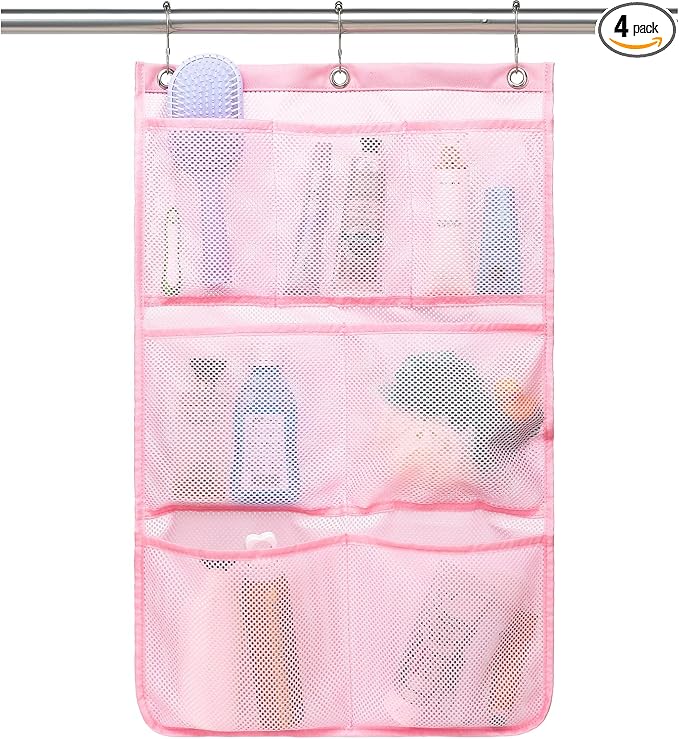 Mesh Shower Caddy Hanging, Quick-Drying Shower Organizer by Fammart