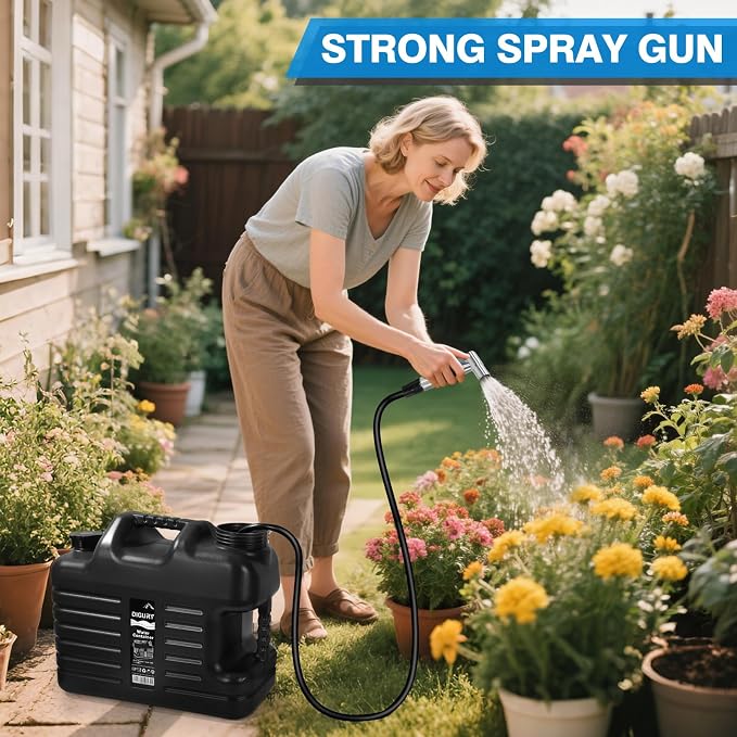 Portable Camping Shower with 5 Gallon Water Jug, 6000mAh Rechargeable Outdoor - Image 6