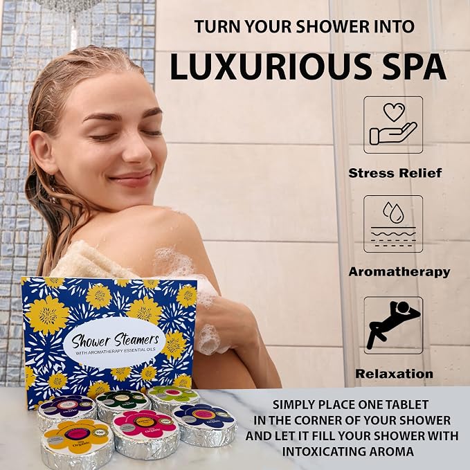 Shower Steamers for Women Gift Set – 24 Pack, Aromatherapy Shower Bombs - Image 8
