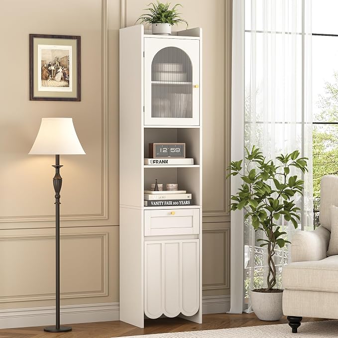 Maupvit 68” Tall Slim Bathroom Storage Cabinet, Narrow Cabinet - Image 4