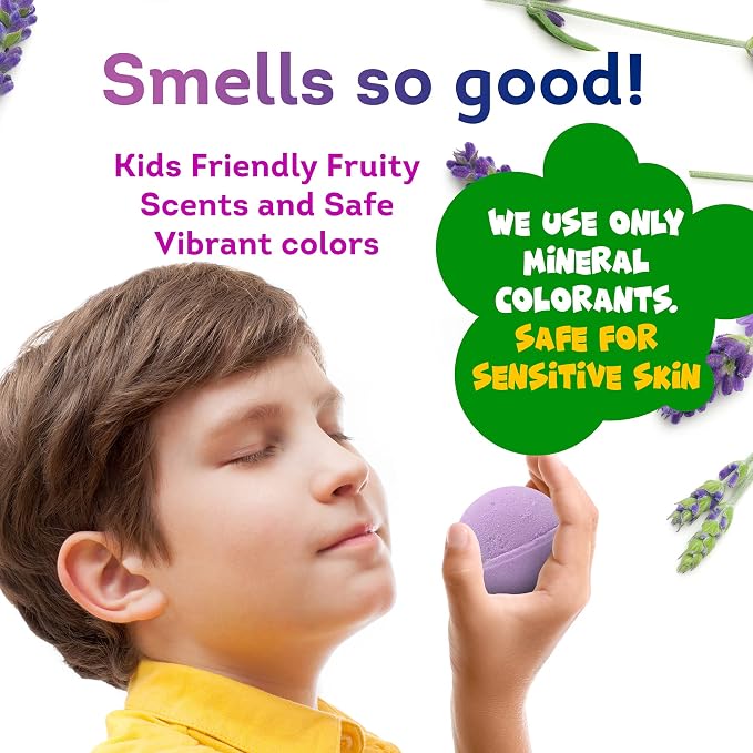 Made in USA Bath Bombs for Kids Surprise Toys Inside SEA Animals - Image 6