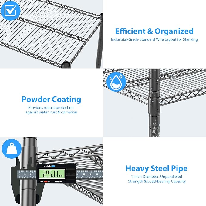 Homdox Heavy Duty Metal Shelves - Image 7