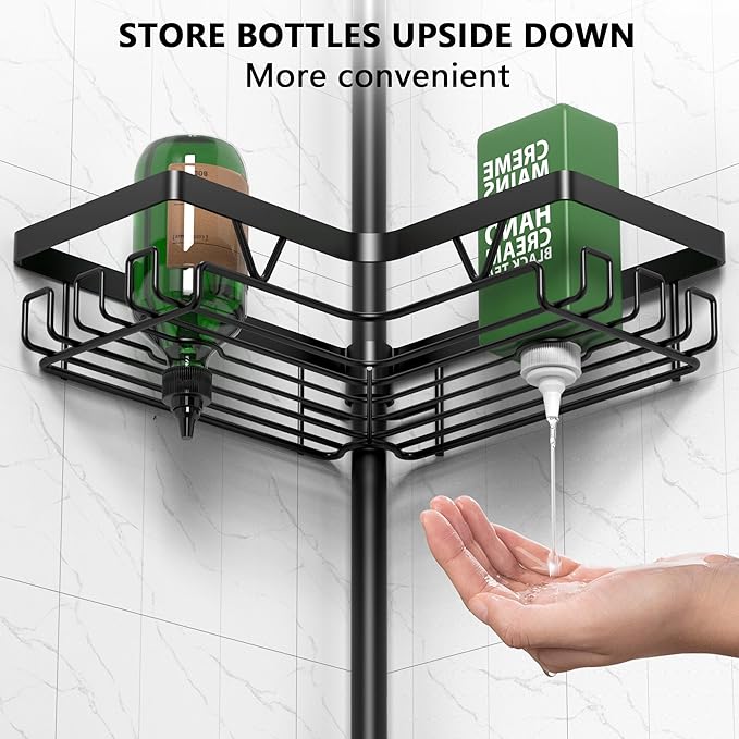Corner Shower Caddy Tension Pole - Image 4