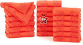 Ample Decor Wash Cloths Pack of 20, Oeko Tex Certified 600 GSM 100% Cotton Soft by AmpleDecor