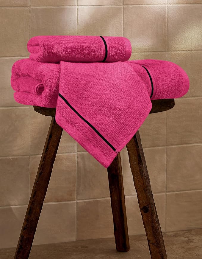 MyOwn Ultra Soft 3 Pack Cotton Towel Set, Contains a Bath Towel 28x55 inch - Image 5