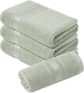 Melissa Linen, 4-Piece Bath Wash Cloths Set, 100% Turkish Cotton, Face & Hand by MelissaLinen