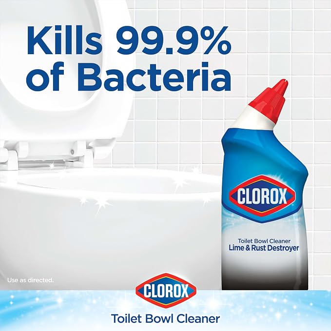 Clorox Toilet Bowl Cleaner Lime & Rust Destroyer 24 Ounces - Image 3