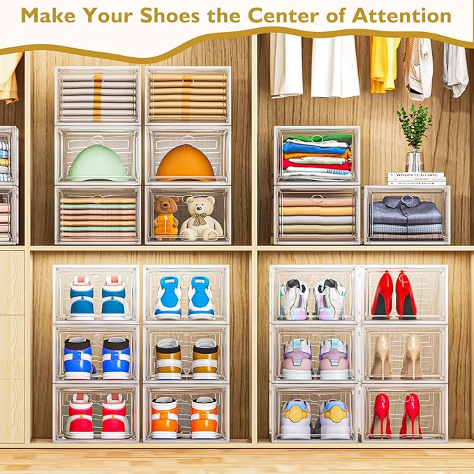 Thicken & Sturdy Clear Shoe Storage Organizer - Image 2