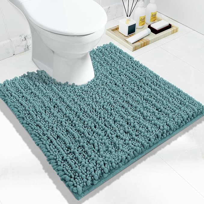 Yimobra Toilet Rug U Shaped Washable 24x24 Inch by Yimobra