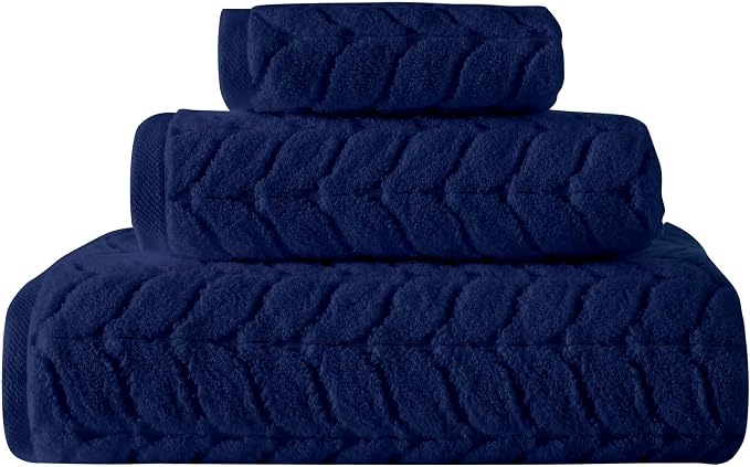 BAGNO MILANO Turkish Bath Towels, Soft Plush Jacquard Luxury Bath Towels by BagnoMilanoLuxurySoftness