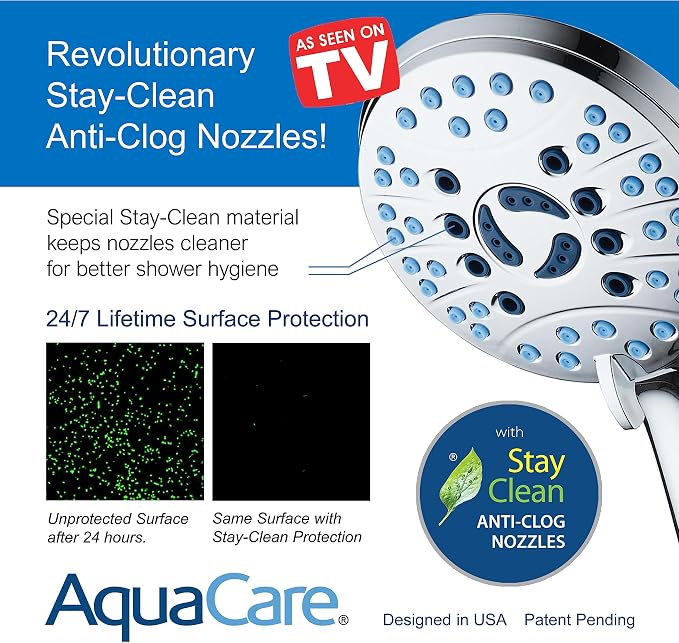 Hotel Spa AquaCare As-Seen-On-TV High Pressure Handheld & Rain 50-mode 3-way - Image 5