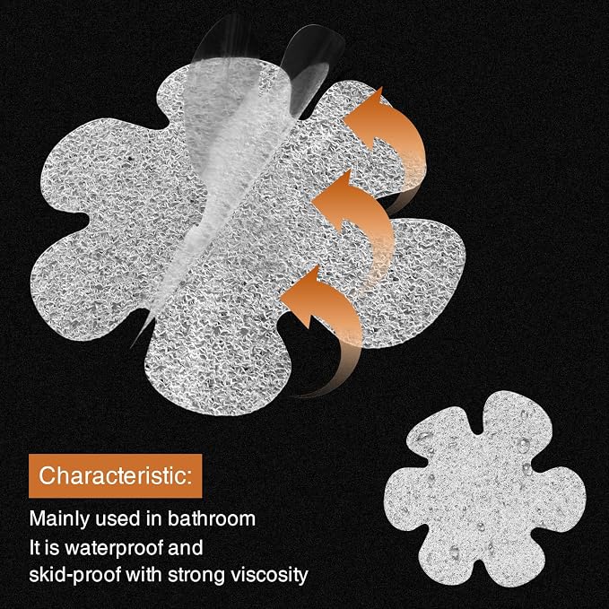 Original 24PCS Upgraded Gentle Bathtub Stickers Non-Slip, Safety Shower Treads - Image 2