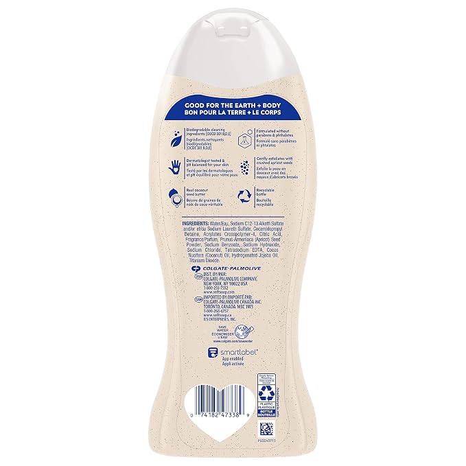 Softsoap Body Wash, Coconut Butter Scrub, Exfoliating Body Wash, 20 Ounce - Image 8
