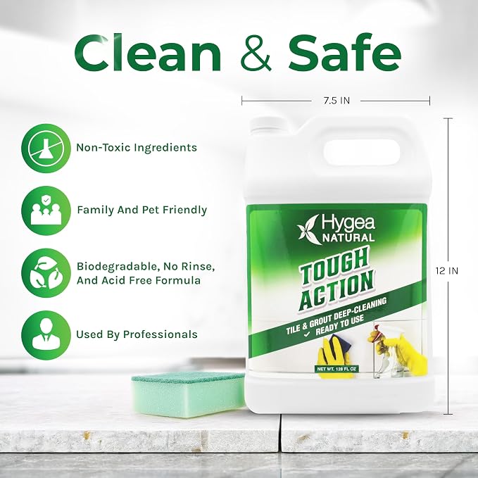 Hygea Natural Tough Action Tile & Grout Cleaner - Image 3